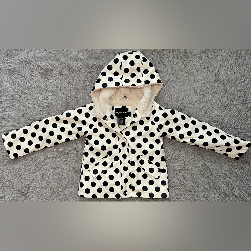 Girls Polka Dot Raincoat